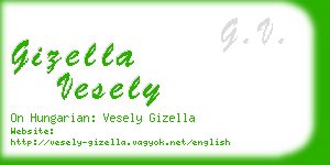 gizella vesely business card